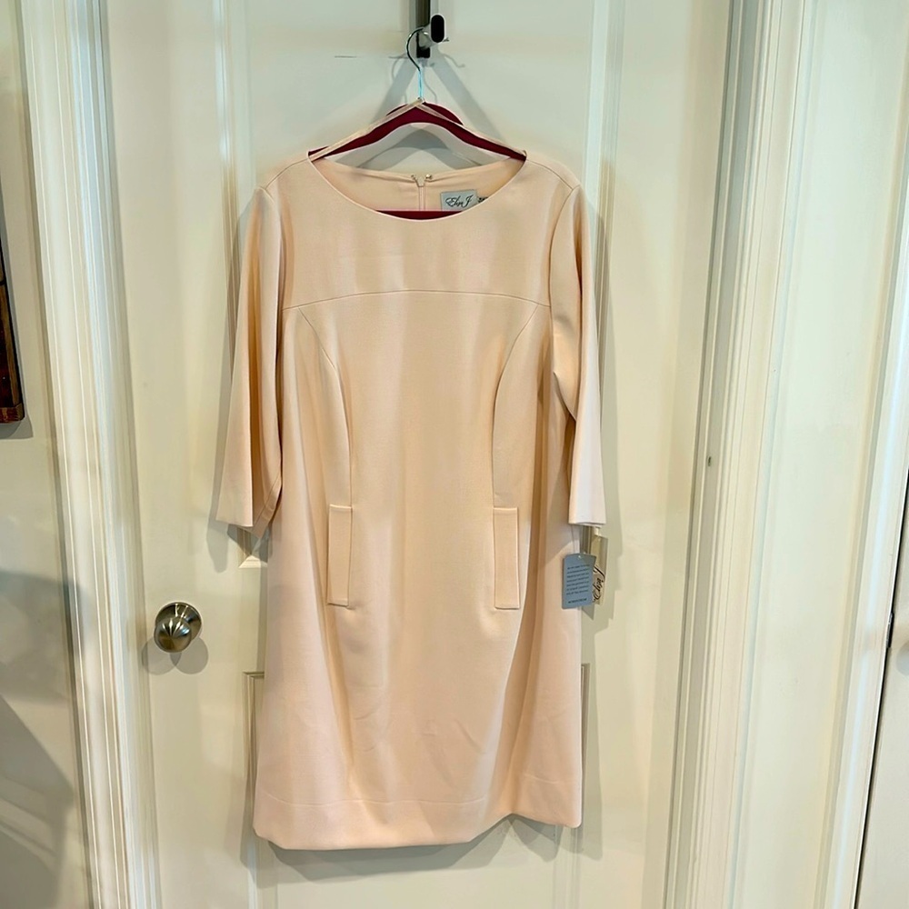 Eliza J Classic Pink Lined Dress-16W NWT